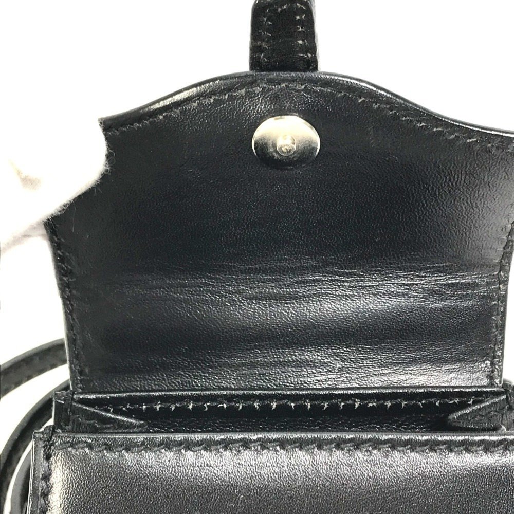 GUCCI 007.090.0234 Mini Shoulder Bag Leather Women's Black - Picture 11 of 15